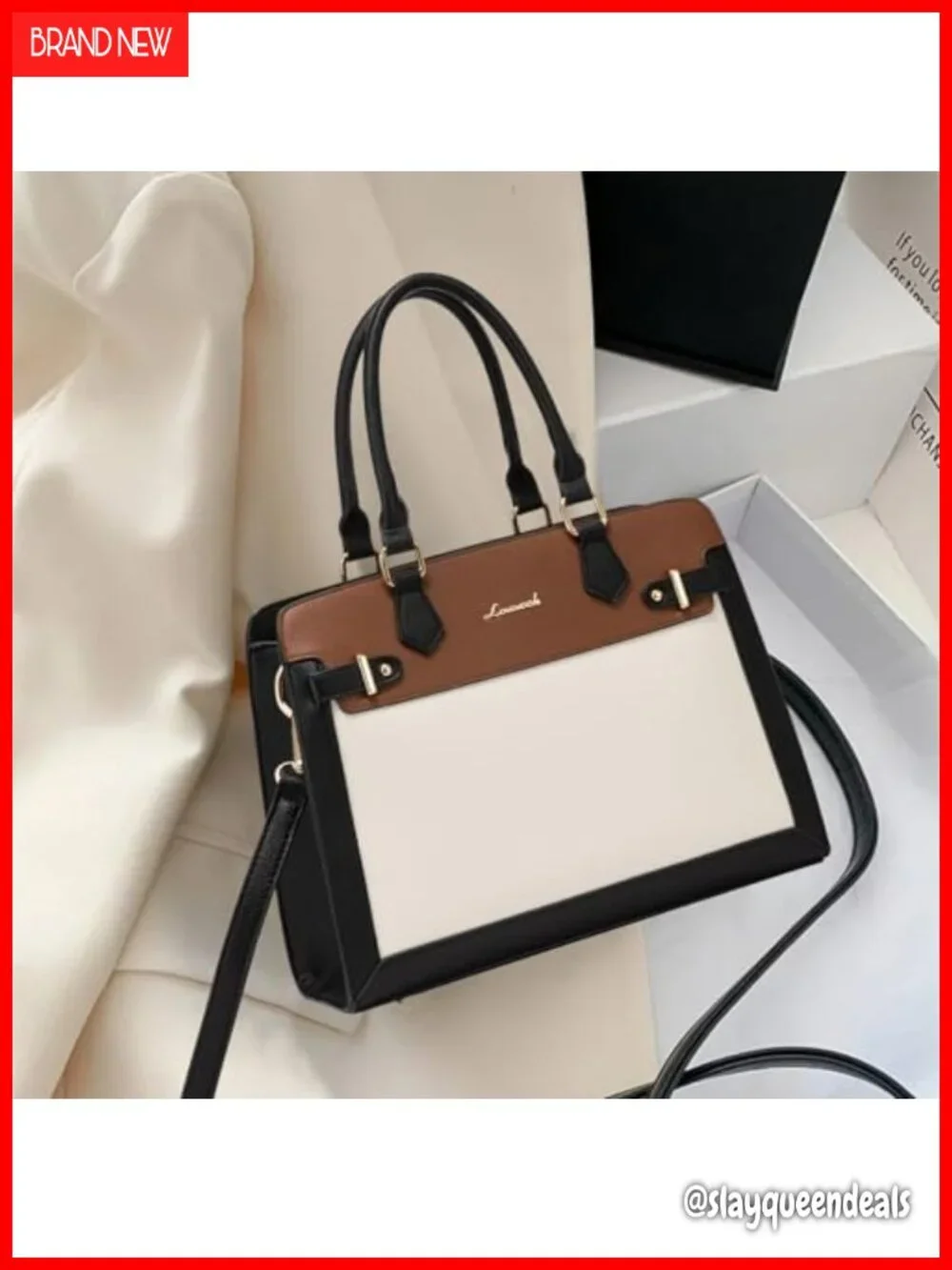 PU Leather Satchel Tote Shoulder Bag for Women with Top Handle